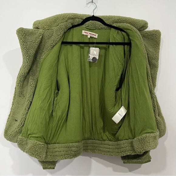 NWT NEW Free People Joplin Faux Teddy Jacket - Picture 5 of 13